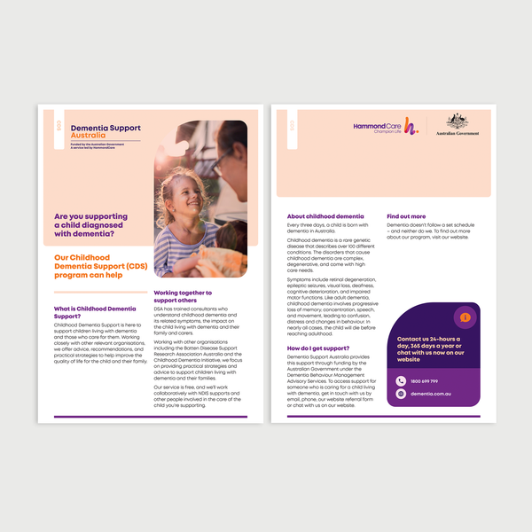 Childhood Dementia Support (CDS) Flyer