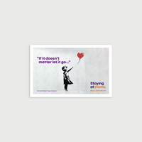 Staying at Home Banksy Quote Magnet